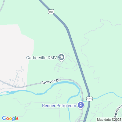 Location of the Garberville DMV office
