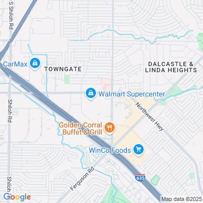 Location of the Garland Mega Center (Dallas Metro Area) DMV office