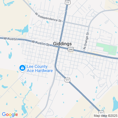 Location of the Giddings DMV office