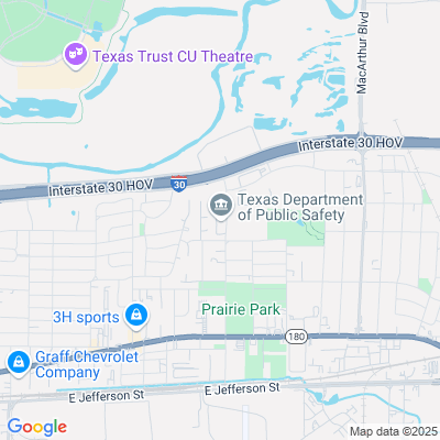 Location of the Grand Prairie DMV office
