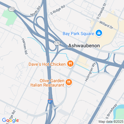 Location of the Green Bay service center (Brown County) DMV office