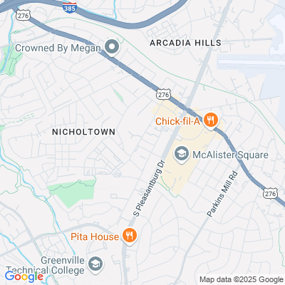 Location of the Greenville - Edgeworth DMV office