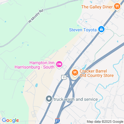 Location of the Harrisonburg Customer Service Center DMV office