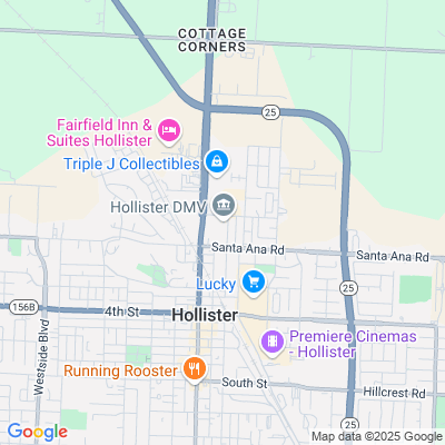 Location of the Hollister DMV office
