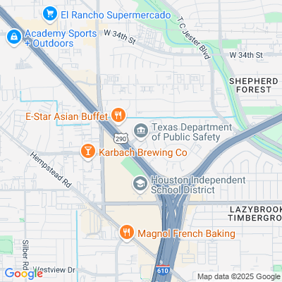 Location of the Houston Dacoma DMV office