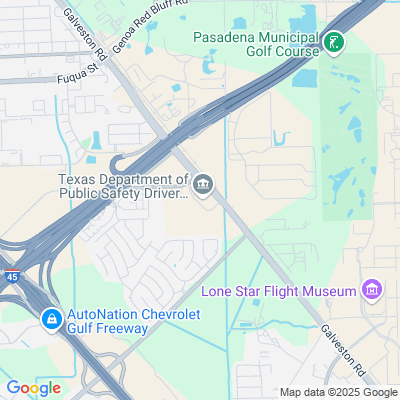 Location of the Houston Southeast Mega Center DMV office