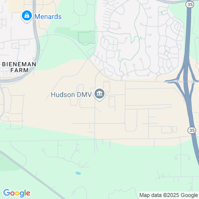 Location of the Hudson service center (St. Croix County) DMV office