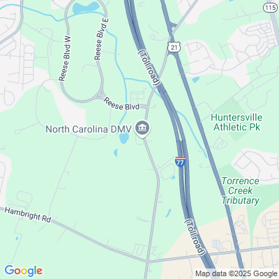 Location of the Huntersville Driver License Office DMV office