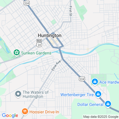 Location of the Huntington DMV office