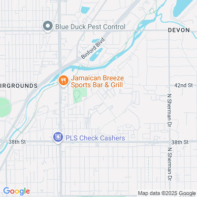 Location of the Indianapolis - Midtown DMV office