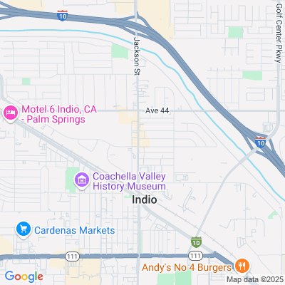 Location of the Indio DMV office