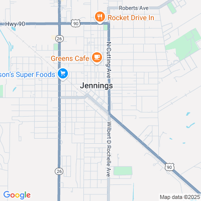 Location of the Jennings DMV office