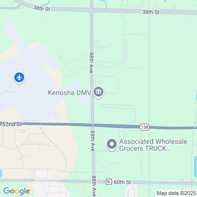 Location of the Kenosha service center (Kenosha County) DMV office