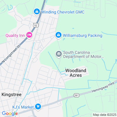 Location of the Kingstree DMV office