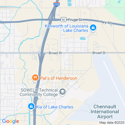 Location of the Lake Charles DMV office