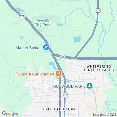 Location of the Leesville DMV office