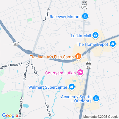 Location of the Lufkin DMV office