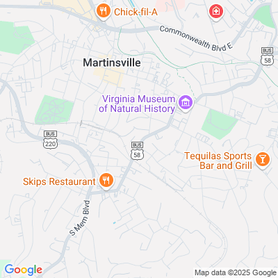Location of the Martinsville Customer Service Center DMV office