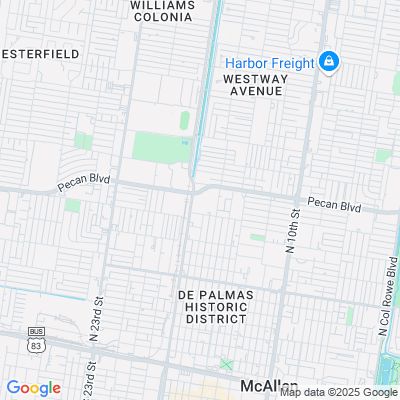 Location of the McAllen DMV office