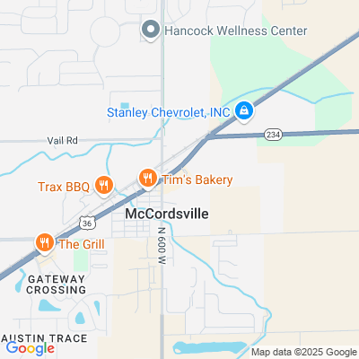 Location of the Mccordsville DMV office