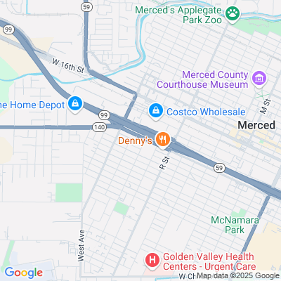 Location of the Merced DMV office