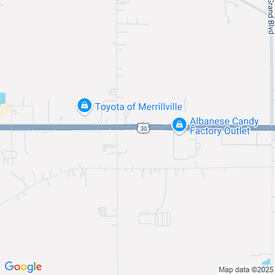 Location of the Merrillville DMV office