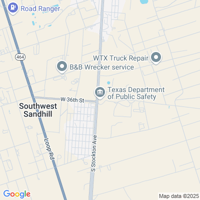 Location of the Monahans DMV office