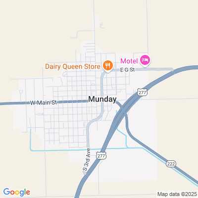 Location of the Munday DMV office