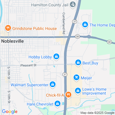 Location of the Noblesville DMV office