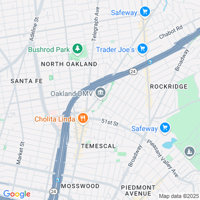 Location of the Oakland DMV office