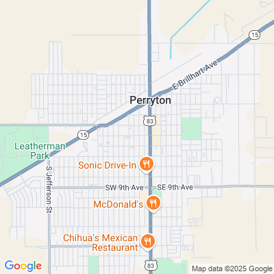 Location of the Perryton DMV office