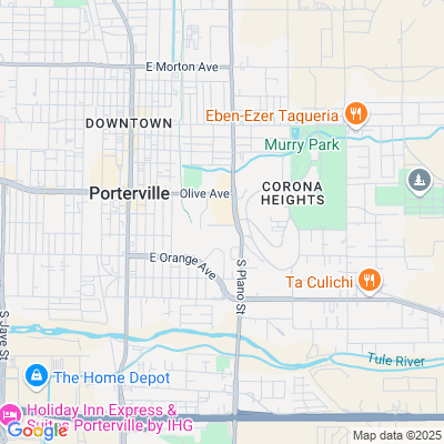 Location of the Porterville DMV office