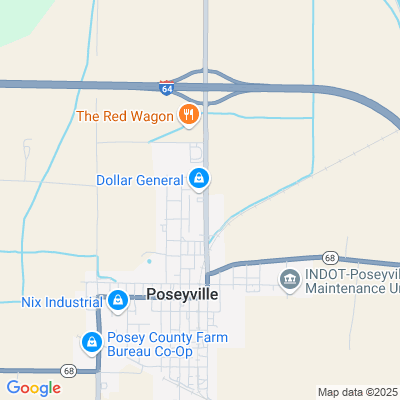 Location of the Poseyville DMV office