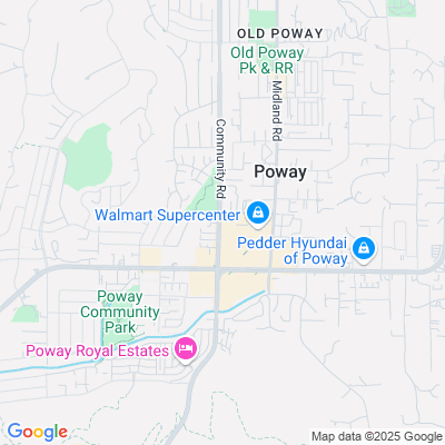 Location of the Poway DMV office