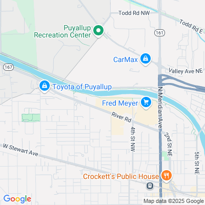 Location of the Puyallup DMV office