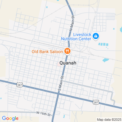 Location of the Quanah DMV office