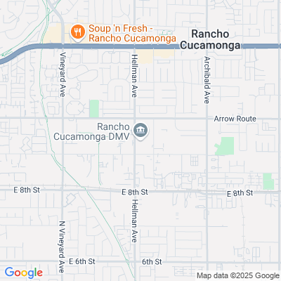 Location of the Rancho Cucamonga DMV office