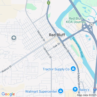 Location of the Red Bluff DMV office