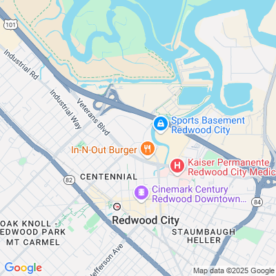 Location of the Redwood City DMV office