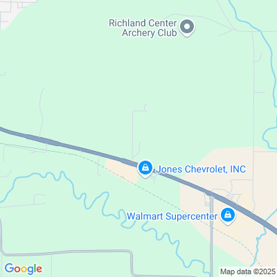 Location of the Richland Center service center (Richland County) DMV office