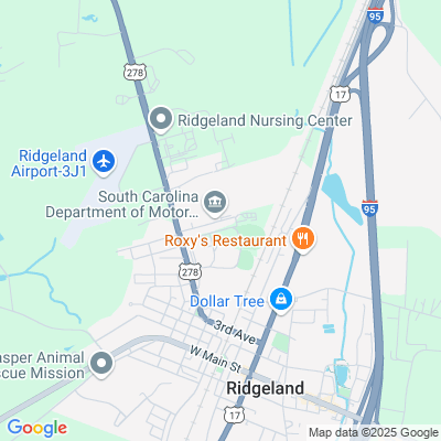 Location of the Ridgeland DMV office