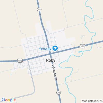 Location of the Roby DMV office