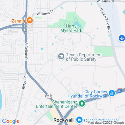 Location of the Rockwall DMV office
