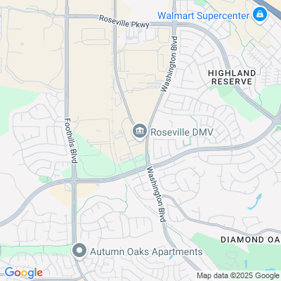 Location of the Roseville DMV office