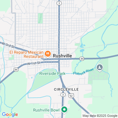 Location of the Rushville DMV office