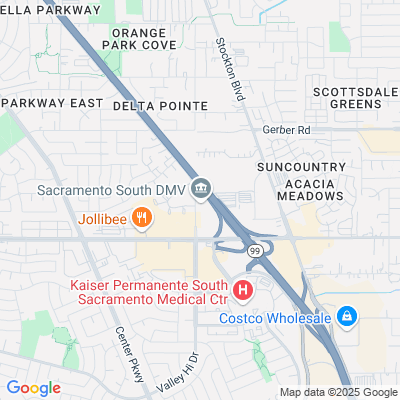 Location of the Sacramento South DMV office