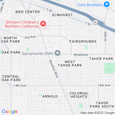 Location of the Sacramento DMV office