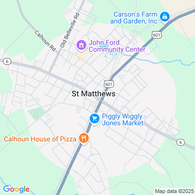 Location of the Saint Matthews DMV office