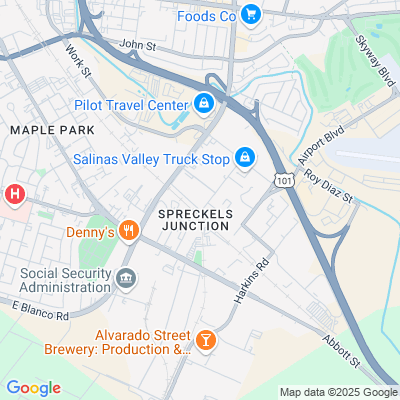 Location of the Salinas Commercial Drive Test Center DMV office