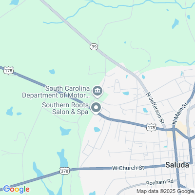 Location of the Saluda DMV office